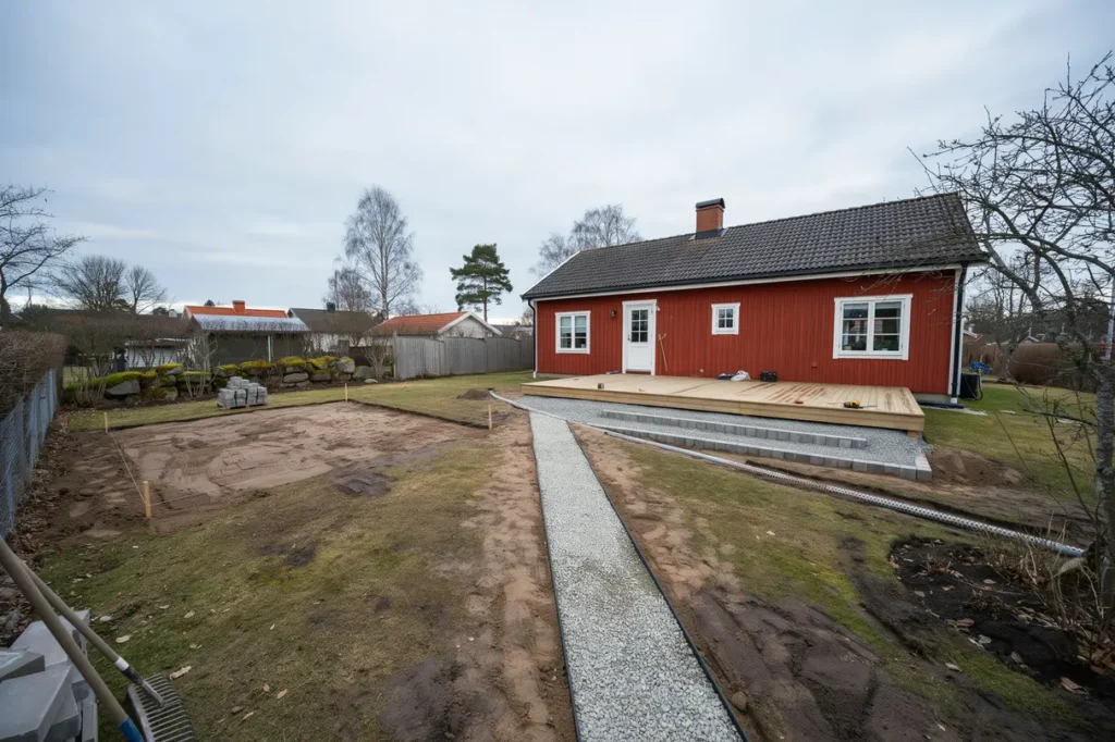 s undviker du s ttningar p villatomten r tt markarbete f r altan g ngar och carport