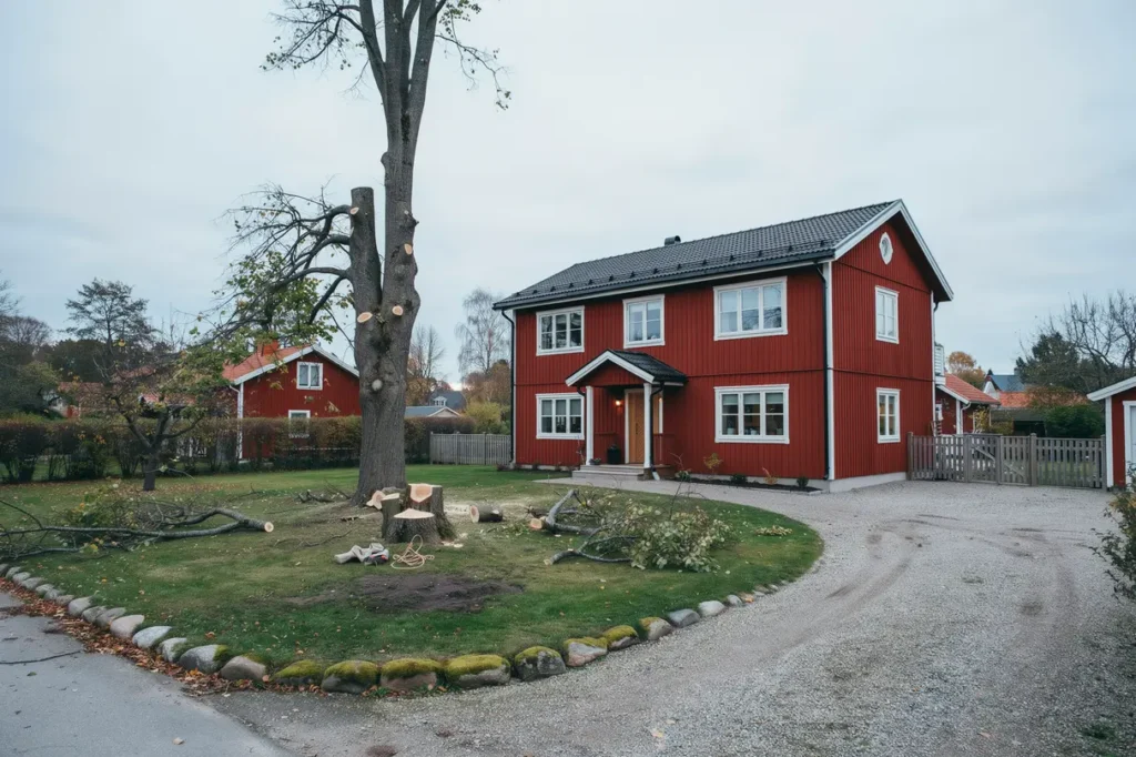 tr df llning n ra huset s g r en arborist tomten s krare och snyggare