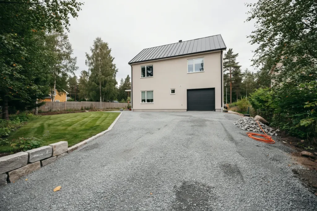 stenspr ckning och bergspr ngning f r garageinfart i huvudsta solna