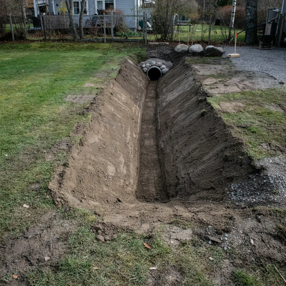 dikning rensning av diken solna stockholm